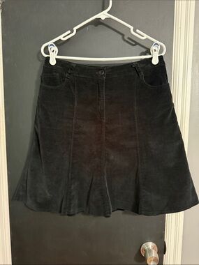 THE END FIRENZE Made in Italy Crushed Velvet Trumpet Skirt Size: 44 (12)